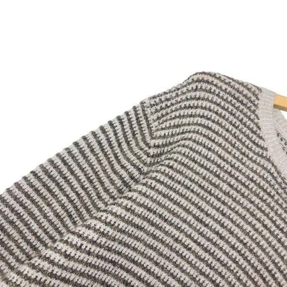 DAY & AGE Contrasting Knit Pullover Sweater In Sand Size Medium - Picture 3 of 9